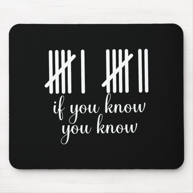 Funny Meme 67 Six Seven If You Know You Know Gen Z Mouse Mat (Front)