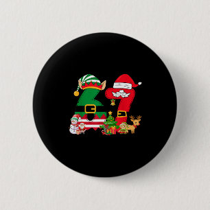 Funny Meme 6 7 Christmas 67 Santa Elf Kids Boy Gir 6 Cm Round Badge