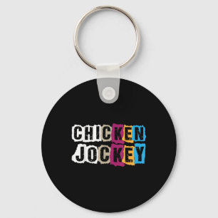 Funny Meme Chicken Jockey T-shirt.png Key Ring