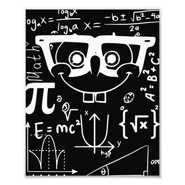 funny meme djokes math-happy face photo print | Zazzle