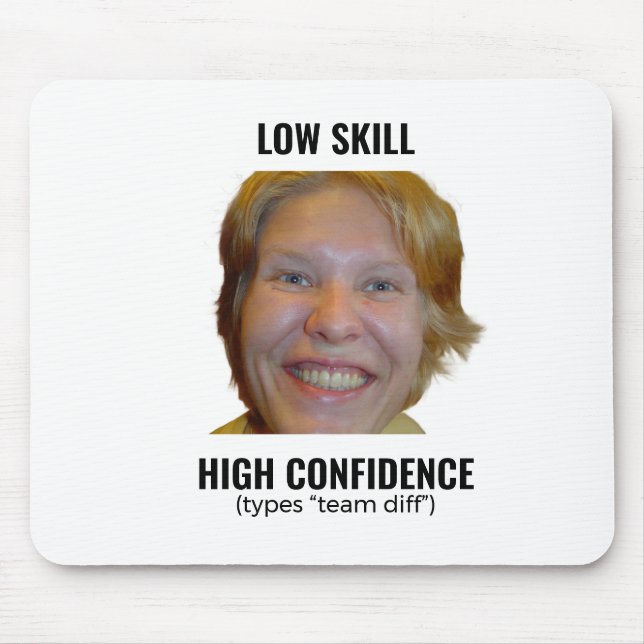 Funny Meme Gamer Mousepad High Confidence (Front)