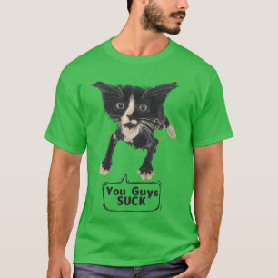 Funny Meme Gen Z Joke You Guy Sck Cat family T-Shirt