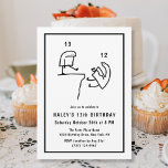 Funny Meme Humour Simple Black White 13th Birthday Invitation<br><div class="desc">Funny Meme Humour Simple Black White 13th Birthday Add a touch of humour to your 13th Birthday celebration with our 'Funny Meme Humour Simple Black White' themed invitation! Dive into a fun-filled event inspired by popular memes in a sleek black and white design. Customise your invite now and let the...</div>