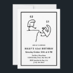 Funny Meme Humour Simple Black White 52nd Birthday Invitation<br><div class="desc">Funny Meme Humour Simple Black White 52nd Birthday Add a touch of humour to your 52nd Birthday celebration with our 'Funny Meme Humour Simple Black White' themed invitation! Dive into a fun-filled event inspired by popular memes in a sleek black and white design. Customise your invite now and let the...</div>