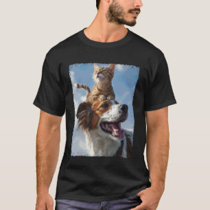 Funny Meme I Love Cats I Love Dogs Weird T-Shirt