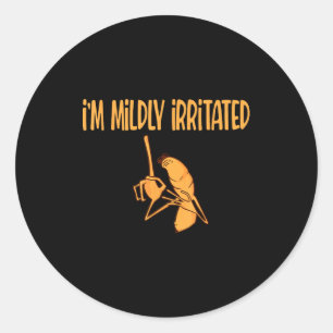 Funny Meme I'm Mildly Irritated Marcus The Worm Sa Classic Round Sticker