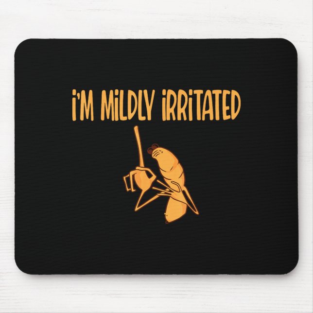 Funny Meme I'm Mildly Irritated Marcus The Worm Sa Mouse Mat (Front)