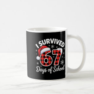 Funny Meme Six Seven Christmas I Survived 67 Days  Coffee Mug
