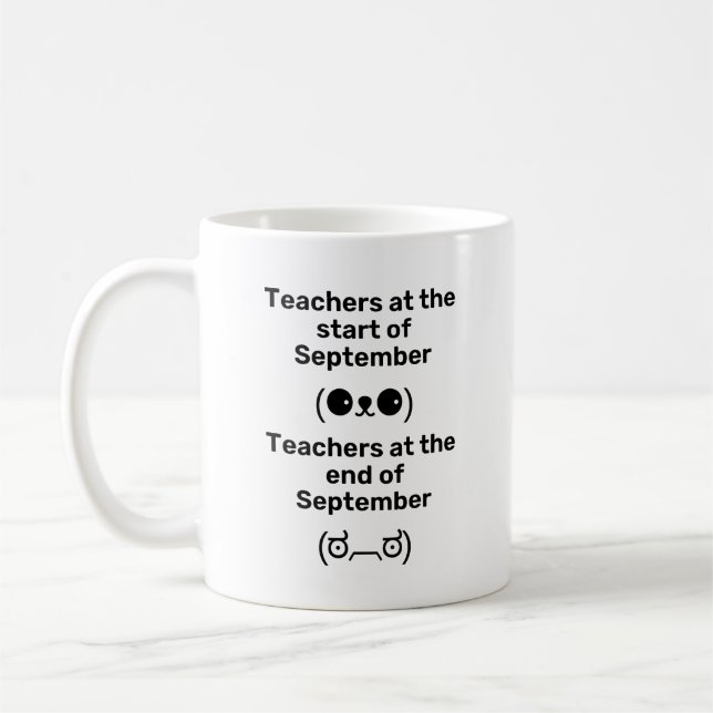 Funny Meme Teacher  Coffee Mug (Left)