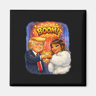 Funny Meme Trump And Nicki High Five For Fun  Magnet