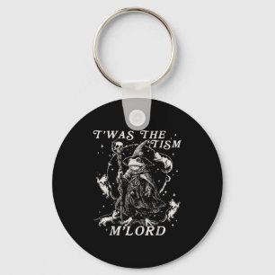 Funny Meme Twas The Tism M Lord Autism Frog Graphi Key Ring