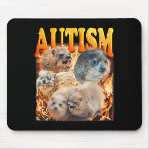 Funny Meme Woodchucks Groundhogs Autistic Autism A Mouse Mat