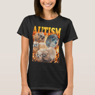 Funny Meme Woodchucks Groundhogs Autistic Autism A T-Shirt
