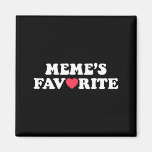 Funny Meme's Favorite Son Daughter I'm Meme's Favo Magnet