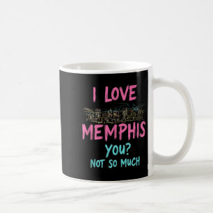 Funny Memphis Tennessee Night Skyline Vintage Tank Coffee Mug