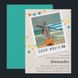 Funny Men 36th birthday invitations Fun Photo<br><div class="desc">Funny Men 36th birthday invitations Fun Photo</div>