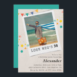 Funny Men 38th birthday invitations Fun Photo<br><div class="desc">Funny Men 38th birthday invitations Fun Photo</div>