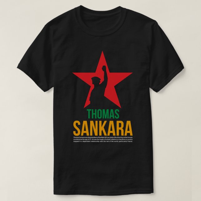 Funny Men Che Guevara Thomas Of Sankara Africa Gif T-Shirt (Design Front)