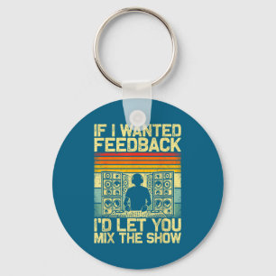 Funny Men Dj Music Producer Dance Sound Key Ring