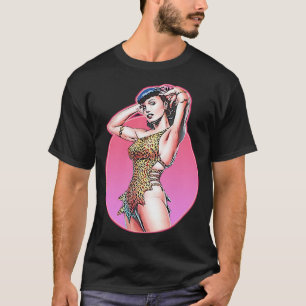 Funny Men Illustration Pop Art Bettie Gta Leopard T-Shirt