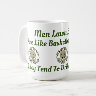 Funny Men Lawn Bowlers Are Like Basketball Player, Coffee Mug