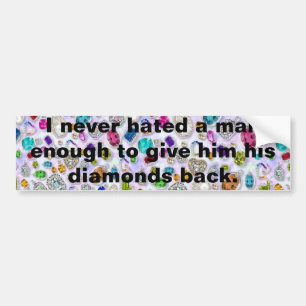 Funny Men Quote Bumper Sticker