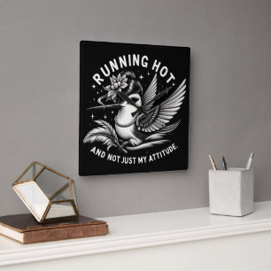 Funny Menopause Hot Flash Wall Clock