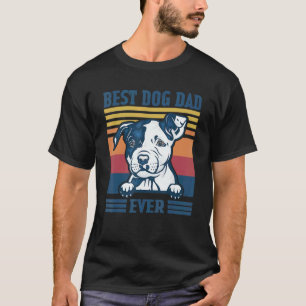 Funny Mens Best Pit Bull Dad Ever Dog Dad Father' T-Shirt