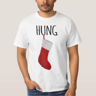Funny Men's Christmas Stocking Hung T-Shirt