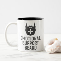 Funny Men's Emotional Support Beard Joke Gift