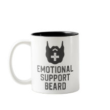 Funny Men's Emotional Support Beard Joke Gift