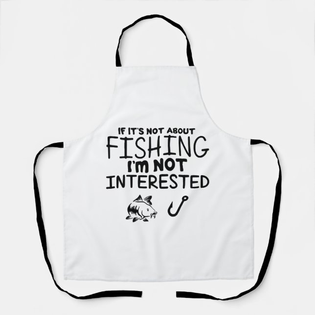 funny mens fishing apron (Front)