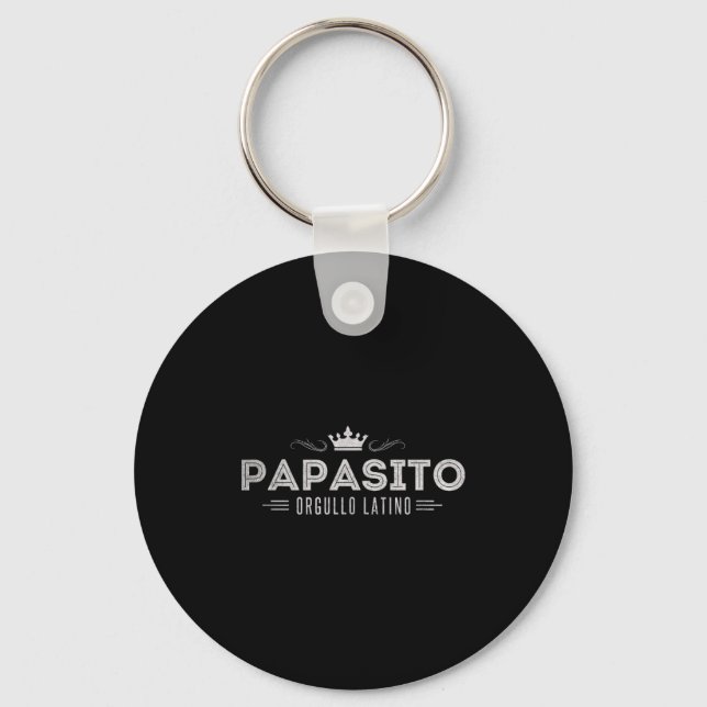 Funny Mens Papasito Father's Day Design For Man  Key Ring (Front)