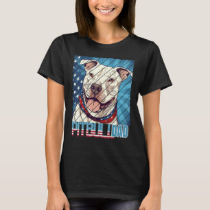 Funny Mens Pit bull pitbul Dad For Men T-Shirt