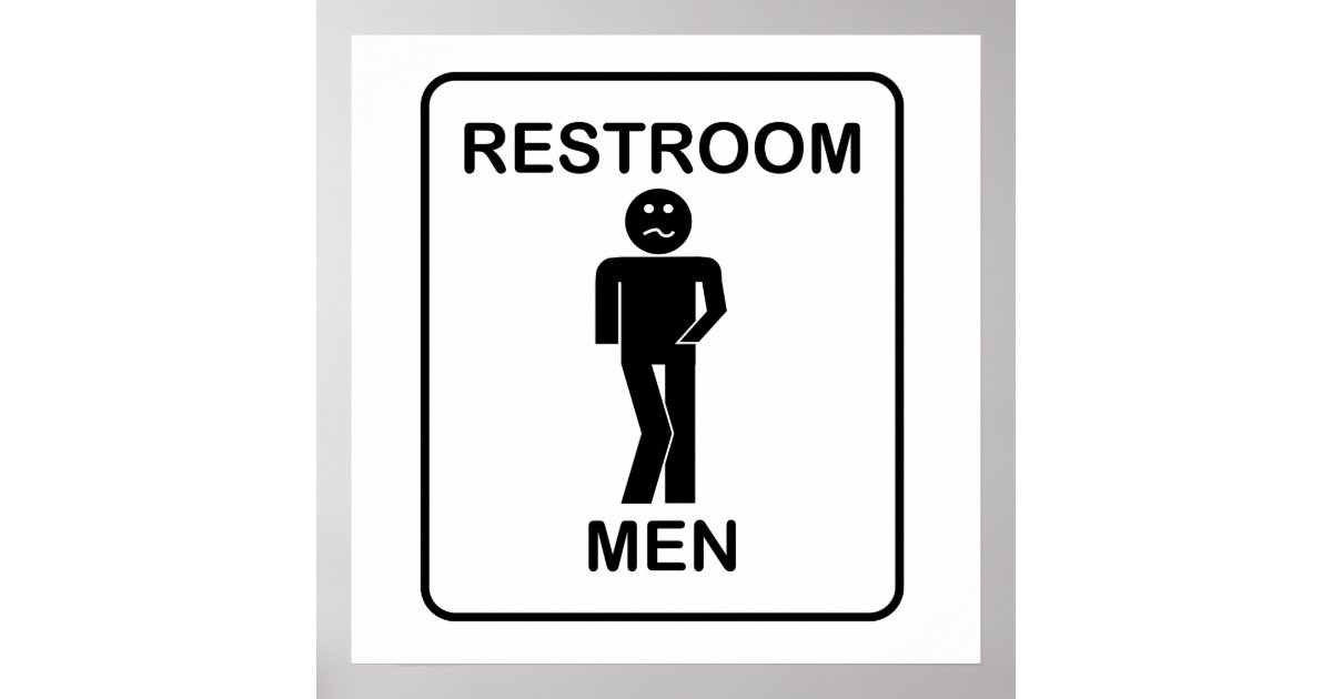Funny Men's Restroom Sign | Zazzle Funny Men's Restroom Sign | Zazzle