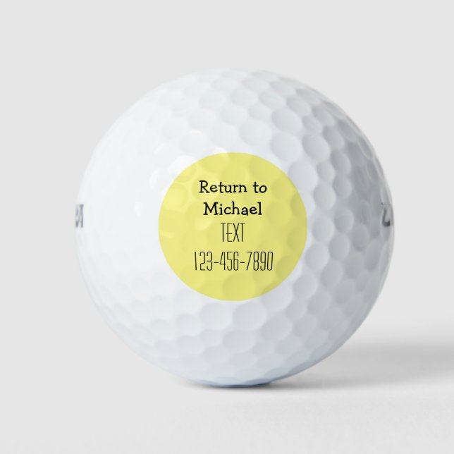 Funny Men's Return Lost Golf Balls (Front)