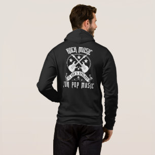 Funny mens rock music  hoodie