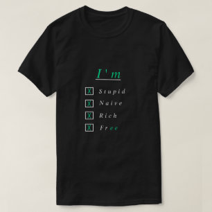 Funny Men's T-Shirt with Text - Customisable