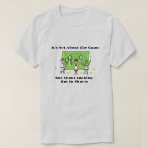 Funny Men's Tennis Hot Shorts T-Shirt