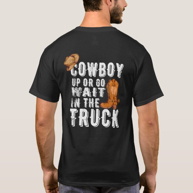 Funny Men's Western  T-Shirt (Back)