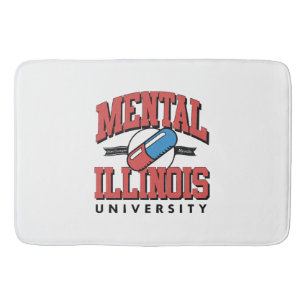 Funny Mental Health Bath Mat