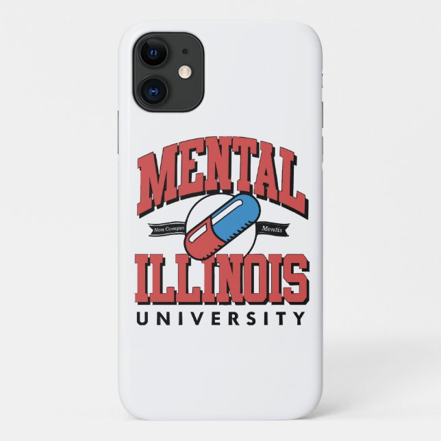 Funny Mental Health Case-Mate iPhone Case (Back)