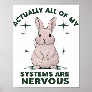 Funny Mental Health Meme Actually All My Systems A Poster