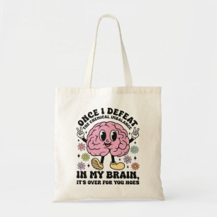 Funny Mental Health Quote Brainy  Tote Bag