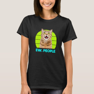 Funny Meow Surprised Cat, Ew. People Illustration  T-Shirt