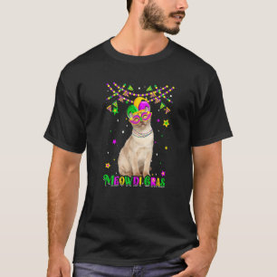 Funny Meowdi Gras Burmese Cat Mardi Gras Carnival T-Shirt