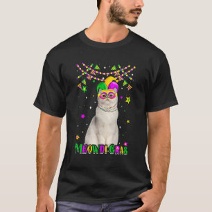 Funny Meowdi Gras Persian Cat Mardi Gras Carnival T-Shirt