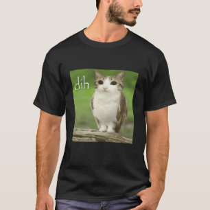 Funny Meowl Dih Meme Cursed Cat Owl Brainrot Inter T-Shirt