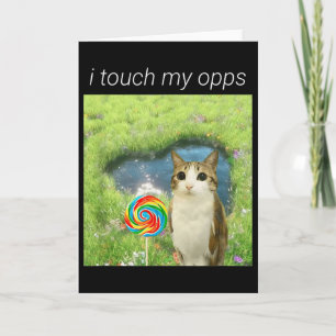 Funny Meowl Meme, Cat Owl Meme Brainrot Gen Alpha  Card