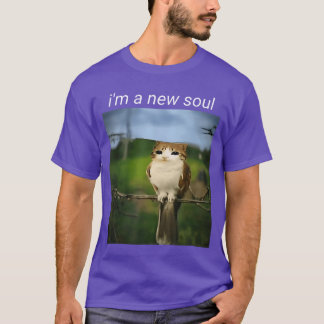 Funny meowl Meme cat owl Meme brainrot gen Alpha M T-Shirt